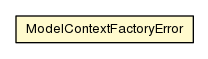Package class diagram package ModelContextFactoryError