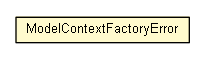 Package class diagram package ModelContextFactoryError